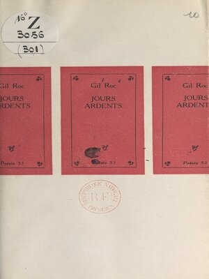 cover image of Jours ardents